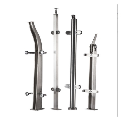 Soportes de barandillas de acero inoxidable para escaleras exteriores para barandillas y mangueras de puentes