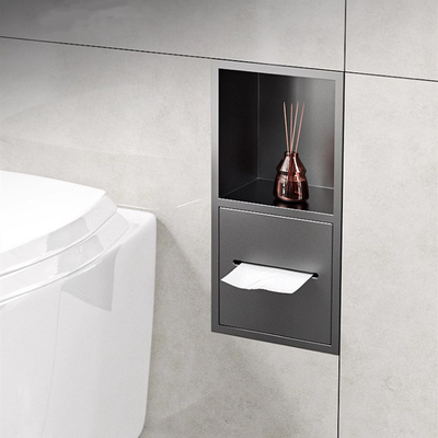 Nicho de pared de tejido del inodoro Insertar gabinetes de baño incorporados para nicho de ducha anti-óxido