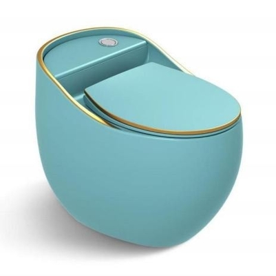 Diseño moderno Color verde inodoro de una pieza para el baño sanitario de cerámica WC inodoro