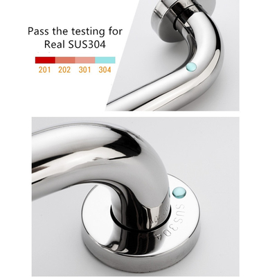 25X300mm Chrome Superficie de acabado de baño Toilet Support Grab Bar para la seguridad de los ancianos