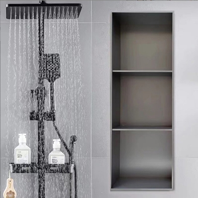 Nicho de ducha impermeable de acero inoxidable cepillado para la sala de ducha Oro impermeable
