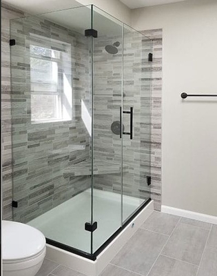 Baño con espesor de vidrio de 8 mm Sala de ducha y diseño todo en uno