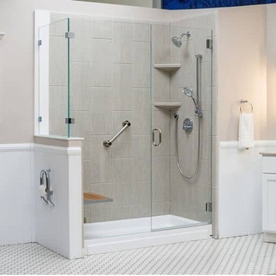 Baño con espesor de vidrio de 8 mm Sala de ducha y diseño todo en uno