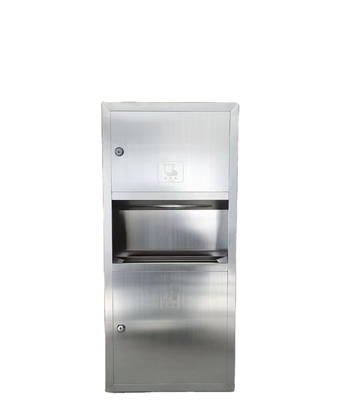 Nicho de acero inoxidable para bañera de baldosas cuadradas Luz incorporada y portapapeles higiénicos