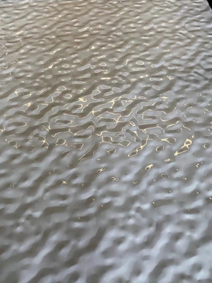 Hoja de acero inoxidable corrugada de onda de agua para decoración arquitectónica personalizada