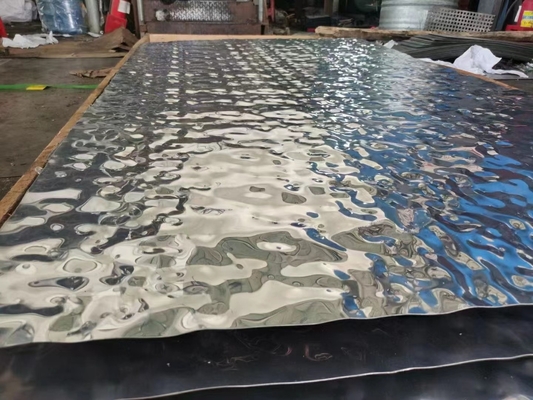 Hoja de acero inoxidable sin aleación de agua ondulada con estilo de diseño contemporáneo