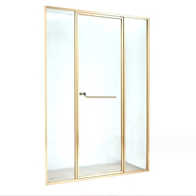 Cuadro de acero inoxidable estilo de barra fija tira para la sala de ducha puerta corredera de vidrio templado