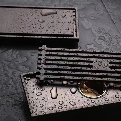 304 de acero inoxidable de oro de suelo de drenaje para el baño en la cocina comercial y el baño