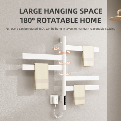 Superficie de acabado Acero inoxidable Electric Towel Calentador 500W para el radiador de baño