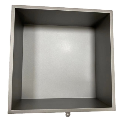 Cabinet de azulejos cuadrados para uso ocasional de acero inoxidable brillante con alcachofa encasillada Producto terminado