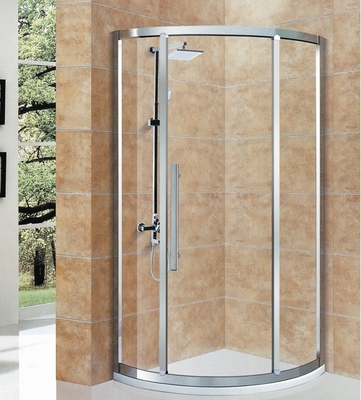 Accesorios para la sala de ducha de cabina aislada con forma de bandeja redonda y estilo abierto deslizante