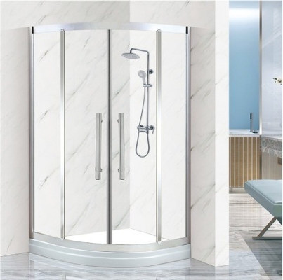 Accesorios para la sala de ducha de cabina aislada con forma de bandeja redonda y estilo abierto deslizante