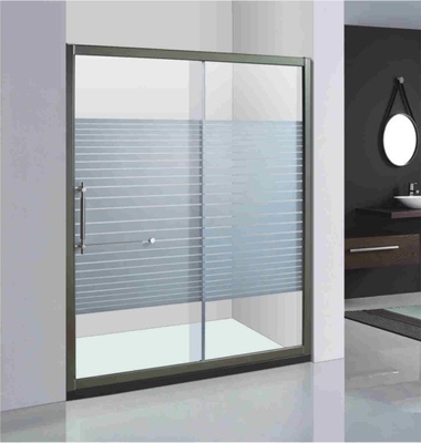 Cuadro de aluminio de electroplacas Revestimiento de pantalla Puerta de vidrio Bañaderas de ducha giratorias para el baño