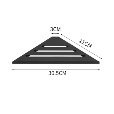 Estante de ducha triangular de acabado cepillado Caddy para montaje de pared Estante de almacenamiento de baño
