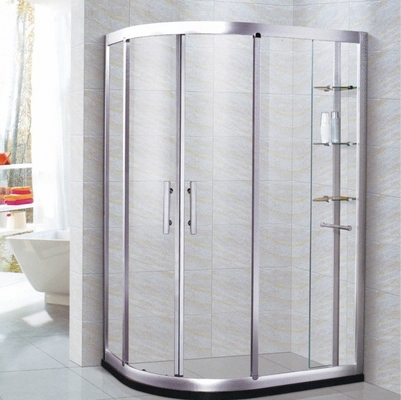 Cuadro de aluminio de electroplacas Revestimiento de pantalla Puerta de vidrio Bañaderas de ducha giratorias para el baño