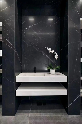 Porcelana pulida de mármol glaseado aspecto de la losa de granito para los azulejos de revestimiento de la pared del vestíbulo