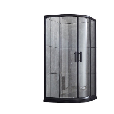 Cabina de ducha con puerta corredera con marco de acero inoxidable y puertas de ducha multifunción
