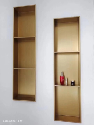 Estante de ducha de acero inoxidable impermeable en negro mate para un hermoso diseño de baño