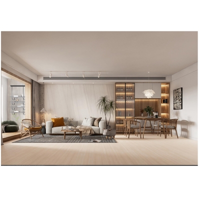 Vista de madera porcelana terminada placa de piedra sinterizada 1200 * 2400 para el suelo y los azulejos de la pared