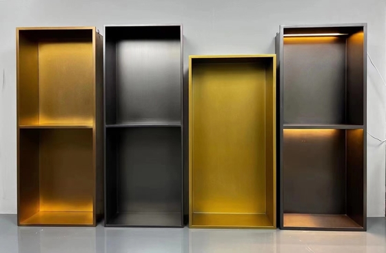 Nicho de la pared de la ducha en el baño de acero inoxidable 304 para inserción de azulejos de porcelana de oro