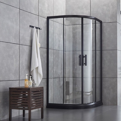 Recinto de ducha corredera con acabado cepillado Adición moderna al baño