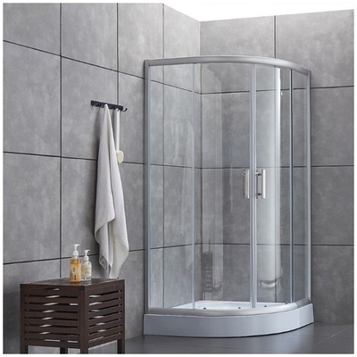 8mm espesor de vidrio multifunción de ajuste de hardware puerta oscilante impermeable puertas de baño