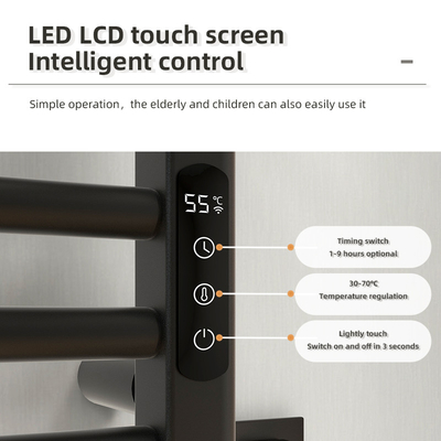 Espacio eléctrico con calefacción de baño de toalla de aluminio Recaudador y secador para diseño moderno