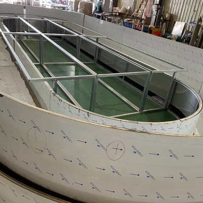 Armario de visualización de barras impermeable con control electrónico de temperatura y pantalla de vidrio