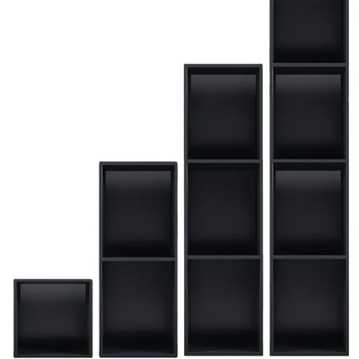 Tabla de ducha de nicho impermeable con doble estante y luz LED estilo de diseño moderno 12x20