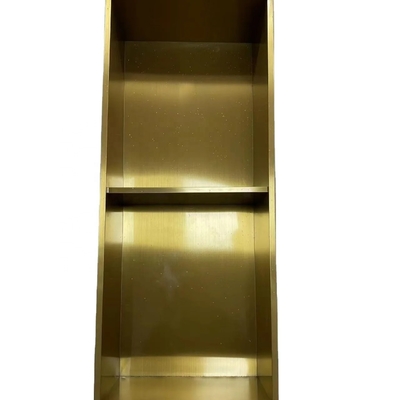 Fin de superficie de LED de oro con decoración de ducha para baño moderno de acero inoxidable