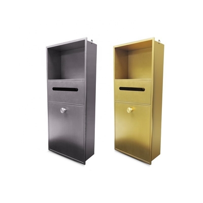 Fin de superficie de LED de oro con decoración de ducha para baño moderno de acero inoxidable