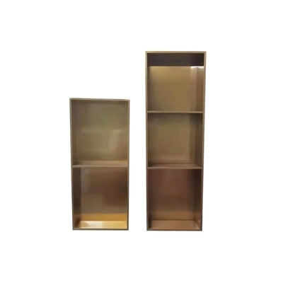 Fin de superficie de LED de oro con decoración de ducha para baño moderno de acero inoxidable