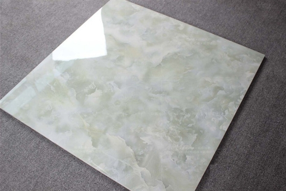 60x60 azulejos de suelo cerámicos vidriados en mármol verde claro brillante para imitar la textura de la piedra