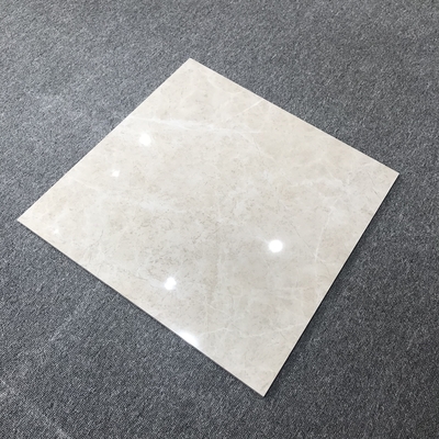 Accesible acabado brillante 600 * 600mm azulejos de suelo de porcelana para la sala de estar textura de piedra