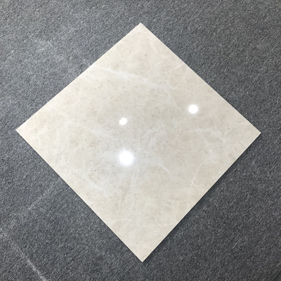 Accesible acabado brillante 600 * 600mm azulejos de suelo de porcelana para la sala de estar textura de piedra