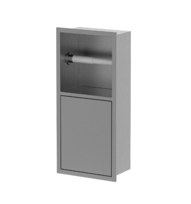 Nicho de cepillo de baño de acero inoxidable en acabado cepillado perfecto para cualquier diseño de baño