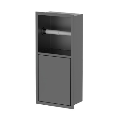Nicho de cepillo de baño de acero inoxidable en acabado cepillado perfecto para cualquier diseño de baño