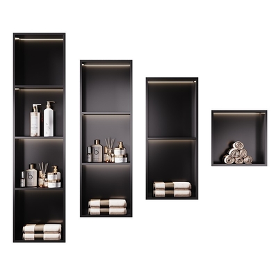 9 pulgadas tamaño personalizado Accesorios de ducha Estante Nicho de pared de acero inoxidable e impermeable
