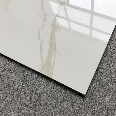 600 * 600 mm de cuerpo entero de porcelana de oro.Tiles blancos para el piso de la habitación interior para un encanto atemporal