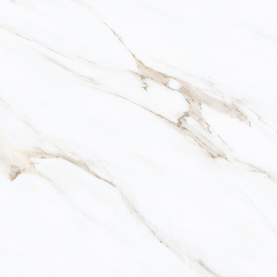 Porcelanato de cuerpo completo resistente a los ácidos, con azulejos de 60x60 pulidos con mármol de Calacatta dorado