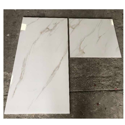 Porcelanato de cuerpo completo resistente a los ácidos, con azulejos de 60x60 pulidos con mármol de Calacatta dorado