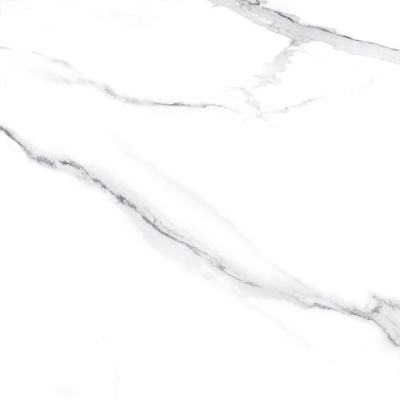 Tejas de porcelana superblancas pulidas 600x600 para el interior de la pared de la sala de estar 24x24 piso