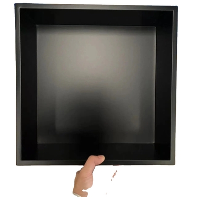 Lowes tamaño personalizado 9 pulgadas Accesorios de ducha Estante Nicho de pared en impermeable Negro Negro