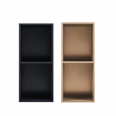 Lowes tamaño personalizado 9 pulgadas Accesorios de ducha Estante Nicho de pared en impermeable Negro Negro