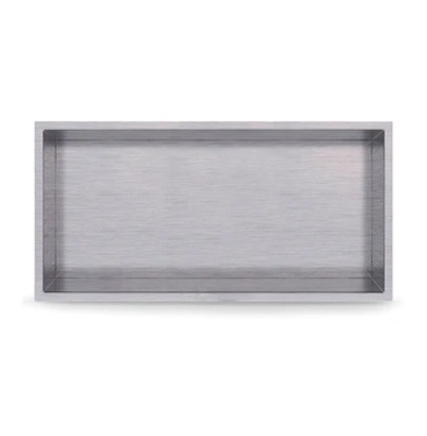 Nicho de ducha de acero inoxidable electroplacado con materiales de luces de banda LED impermeables