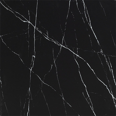 Grado AAA Tejas de porcelana ecológicas Matte negro de mármol Busca el efecto de piedra natural