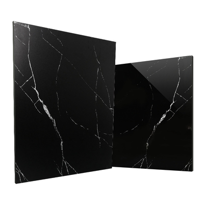 Grado AAA Tejas de porcelana ecológicas Matte negro de mármol Busca el efecto de piedra natural