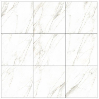 Los azulejos del piso del vestíbulo estilo moderno 600x600 porcelana pulida Calacatta azulejos de mármol