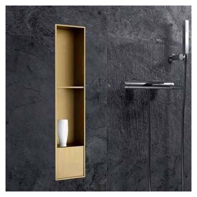 Nicho de ducha instalado en la pared en acero inoxidable 304 impermeable y elegante