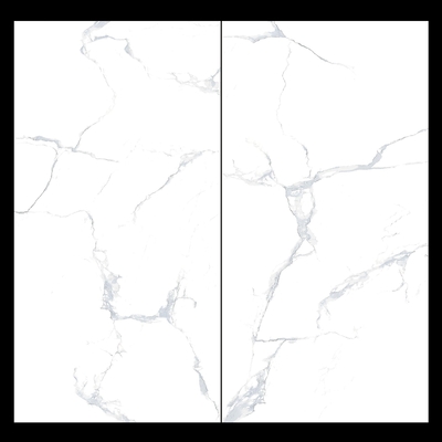 Porcelana de mármol de Calacatta de color blanco puro 24 x 48 azulejos de piso de grado AAA Grises Familia de colores